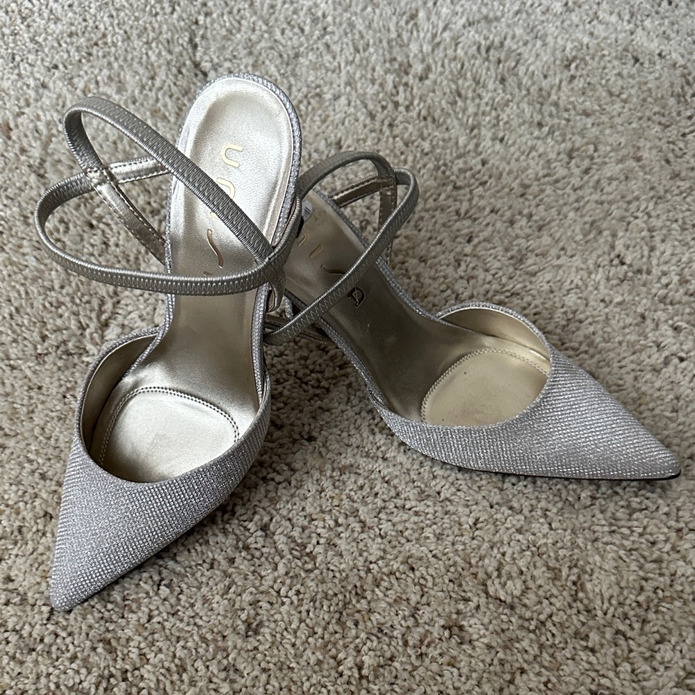 Unisa Silver Strappy Heels